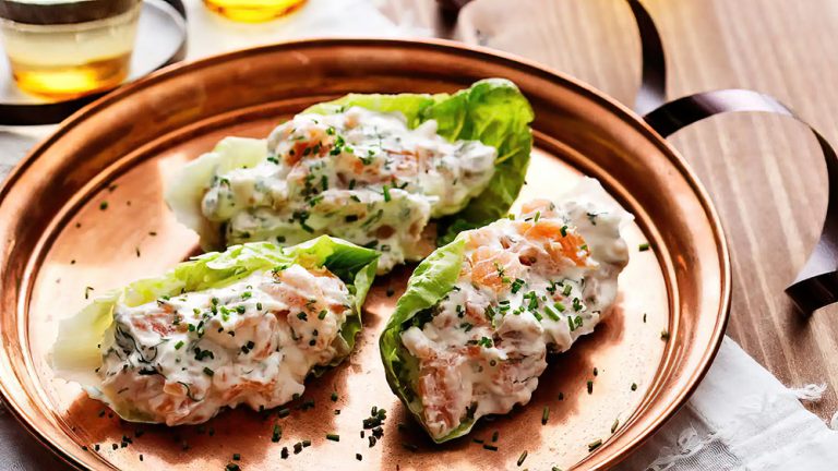 Receta Aperitivo de salmón ahumado keto