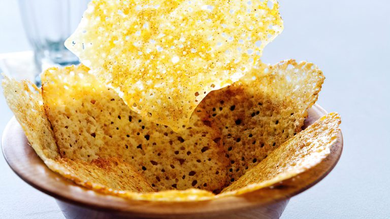 Receta Chips de queso keto