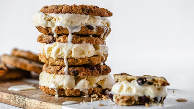 Receta Keto Sándwiches de Galleta y Helado
