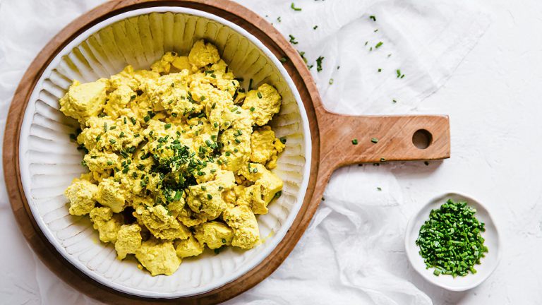 Receta Revuelto keto de tofu vegano