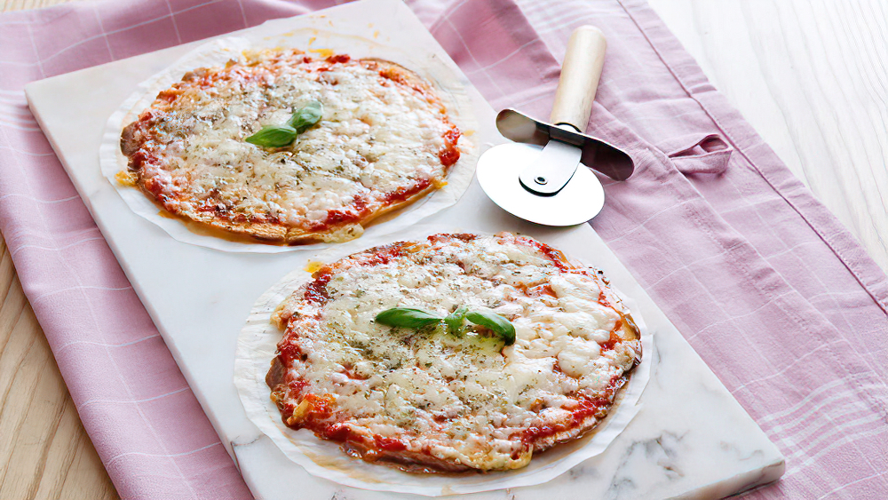 Pizza de tortilla keto