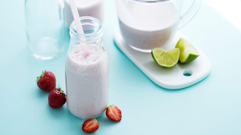 Receta Batido de fresa bajo en carbohidratos