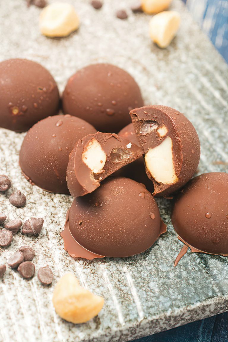 Receta Bombas de grasa keto con chocolate y nueces de macadamia