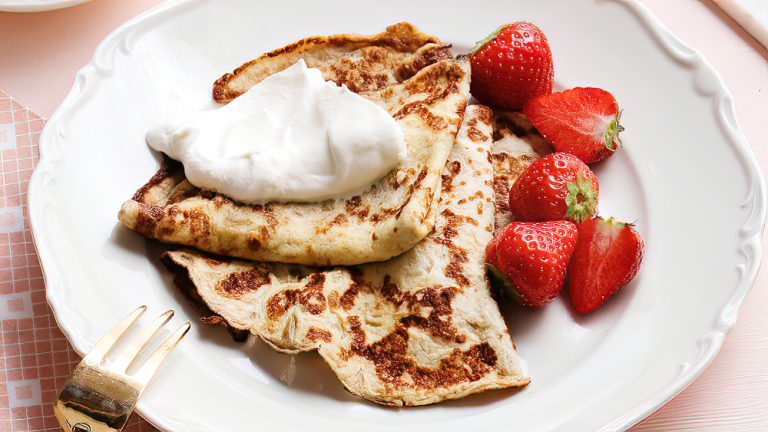 Receta Crepes cetogénicas