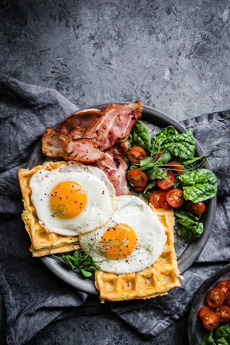 Receta Desayuno keto chaffles