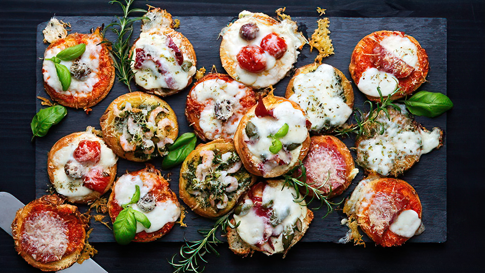 Receta Mini pizzas bajas en carbohidratos