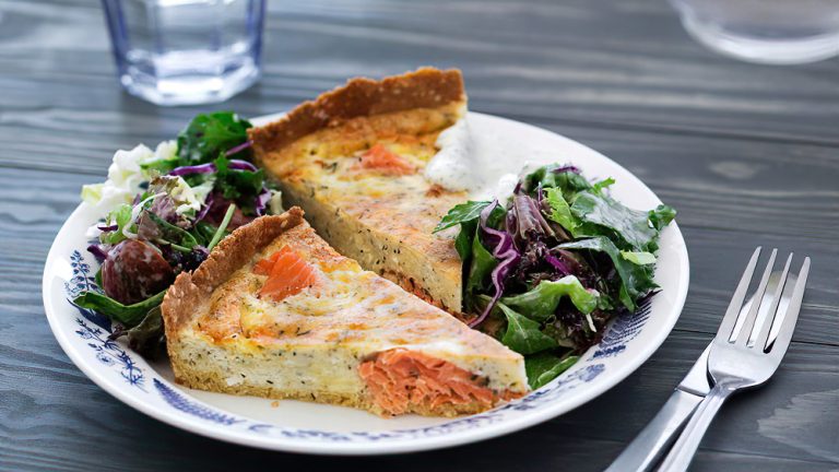 Receta Pastel de salmón keto