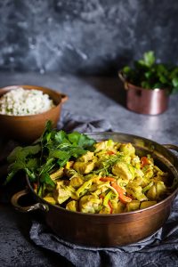 Receta Pollo keto al curry de coco