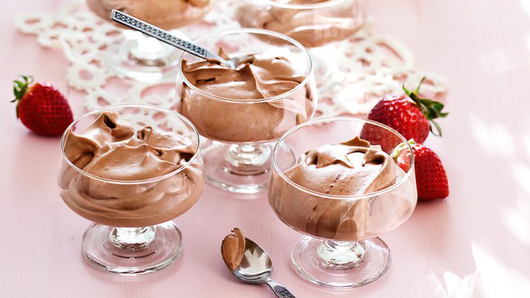 Mousse de chocolate baja en carbohidratos