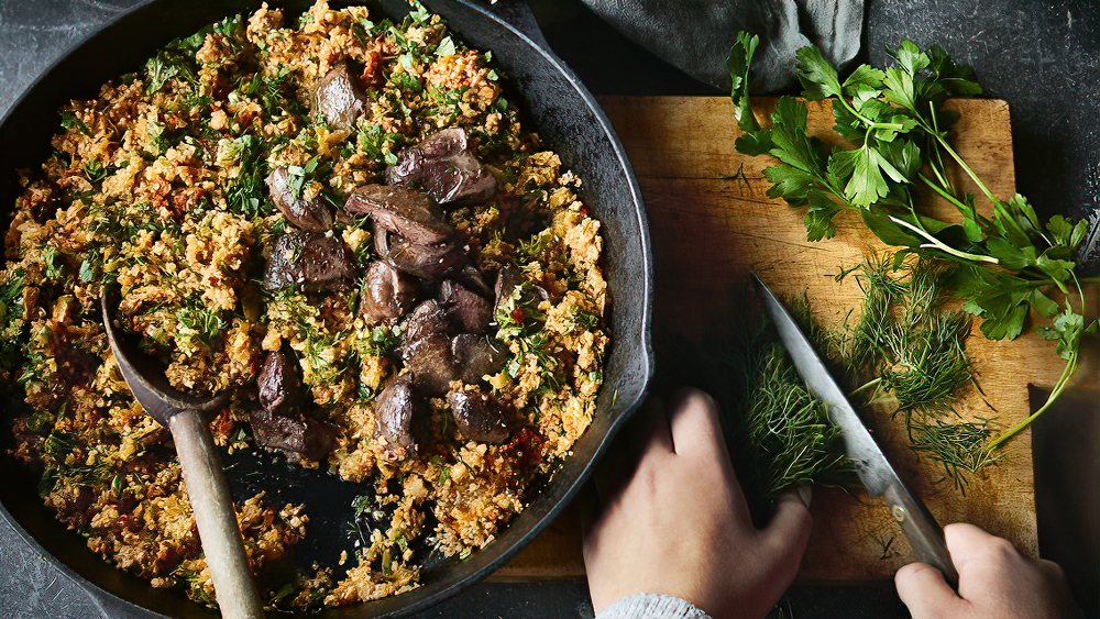 Receta Arroz pilaf con carne bajo en carbohidratos