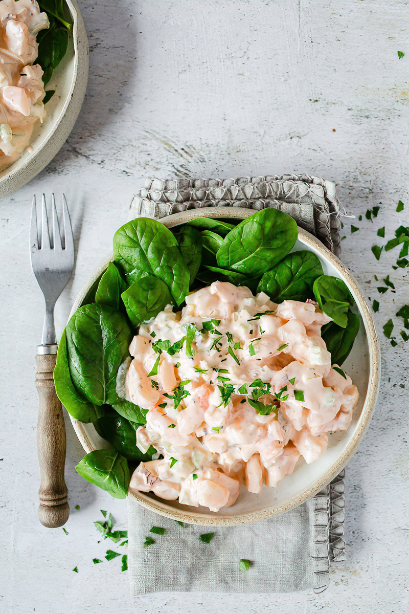 Receta Ensalada de gambas picante en 7 minutos