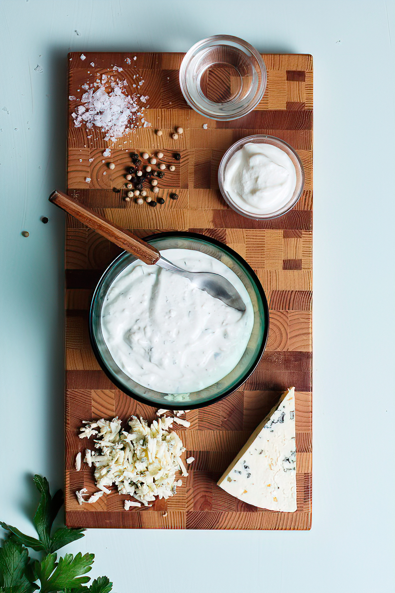 Receta aderezo keto de queso azul