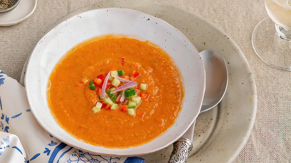 Receta gazpacho bajo en carbohidratos
