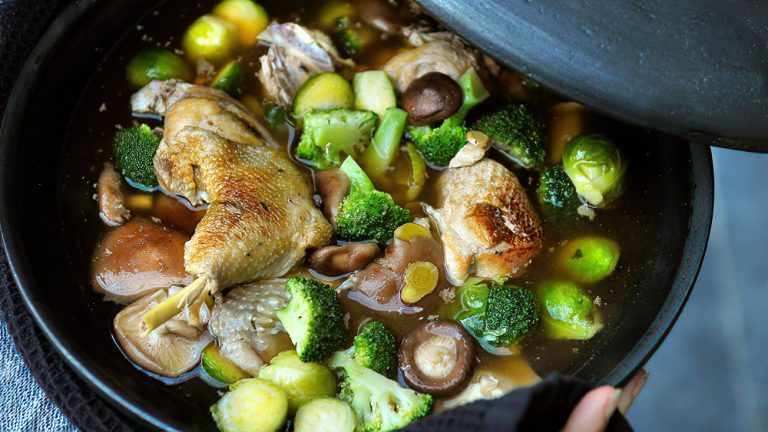 Receta guiso de pollo con verduras