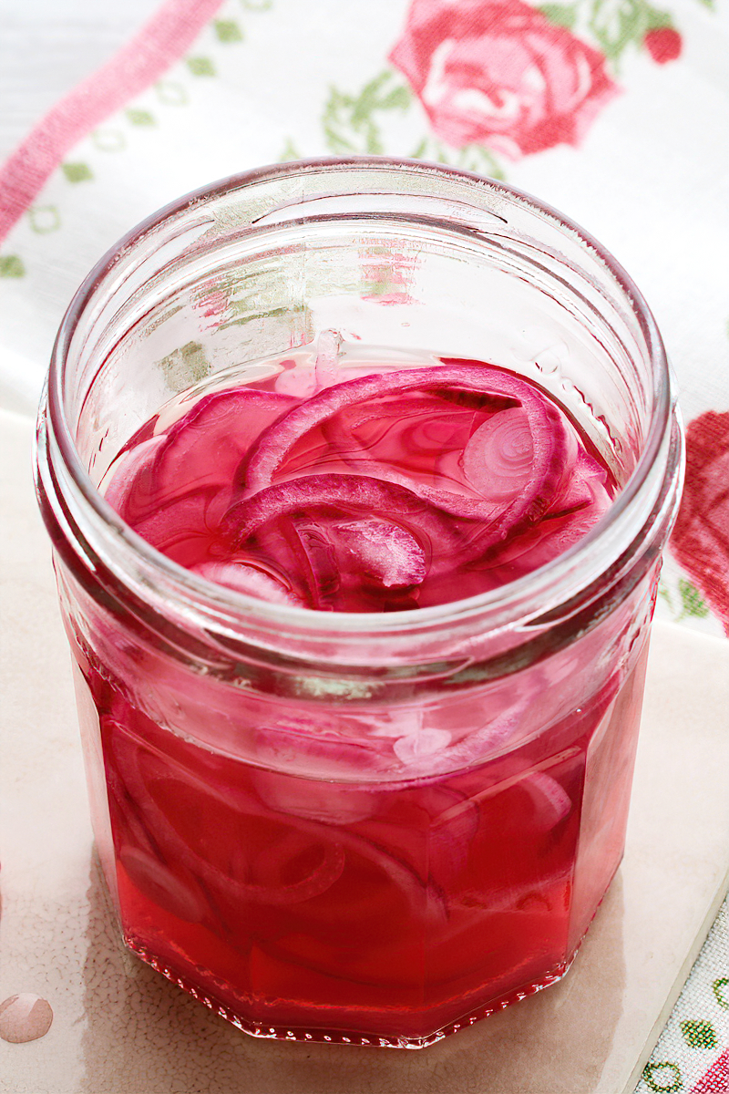 Receta Cebollas moradas encurtidas bajas en carbos