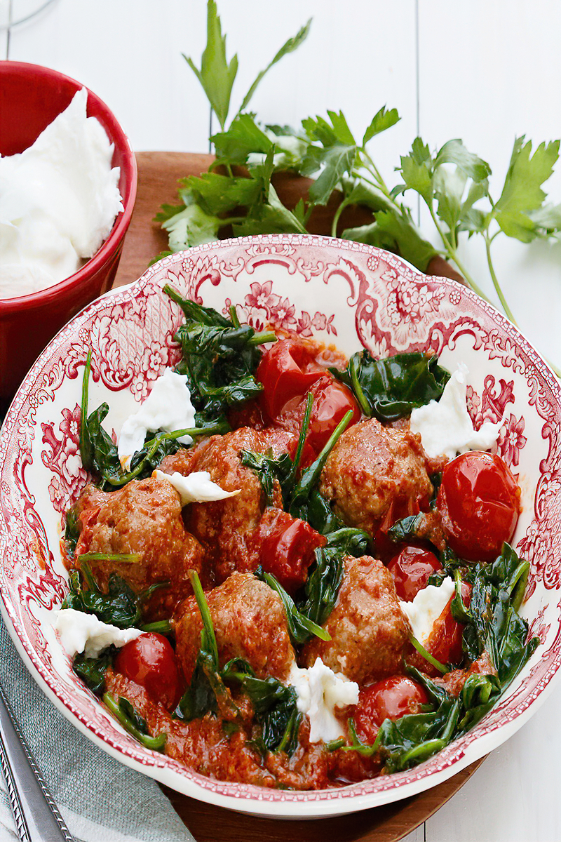 Receta albóndigas keto a la italiana