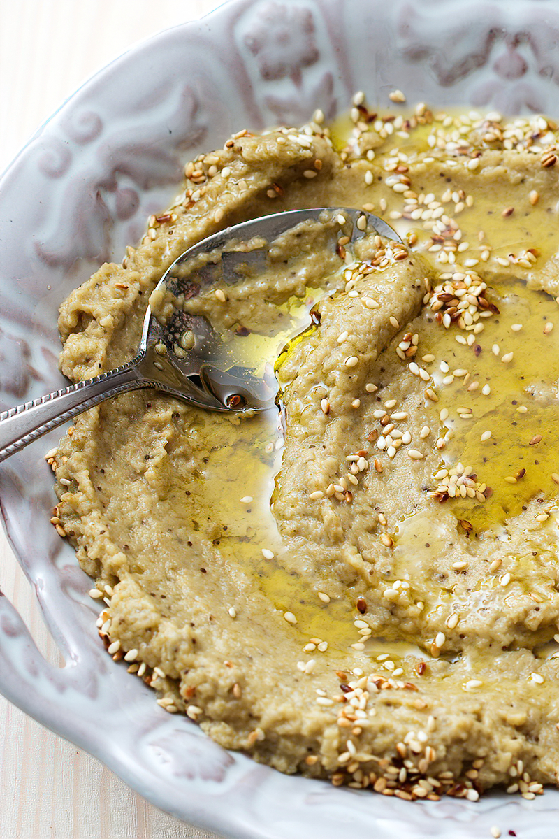 Receta baba Ganush paté de berenjena