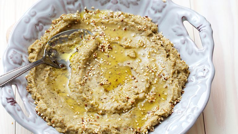 Receta baba Ganush paté de berenjena