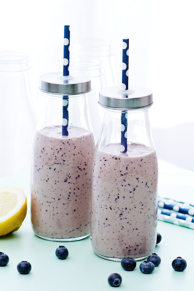 Receta batido de arándanos bajo en carbohidratos