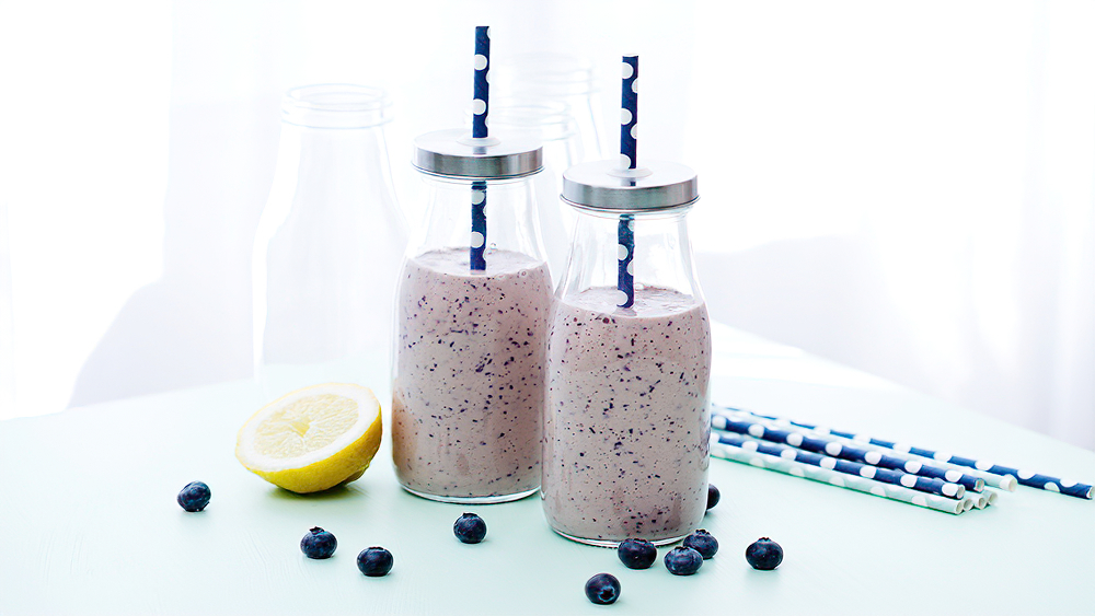 Receta batido de arándanos bajo en carbohidratos