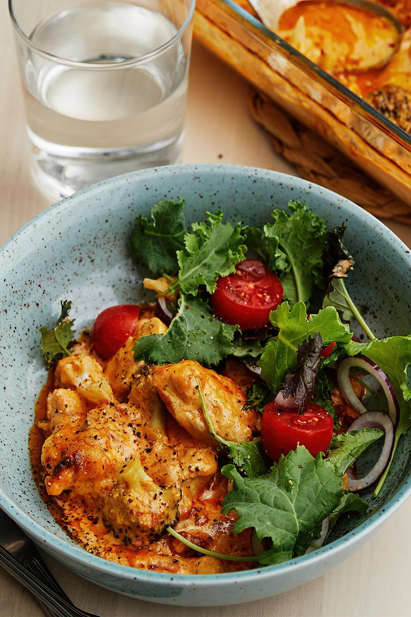 Receta estofado keto de pollo picante