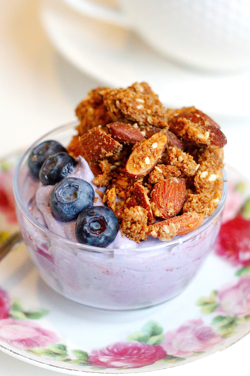 Receta granola baja en carbohidratos de jengibre y regaliz