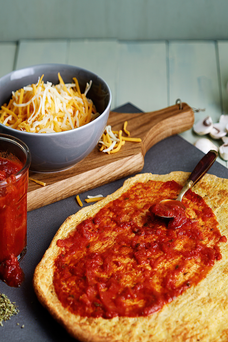 Receta masa de pizza keto