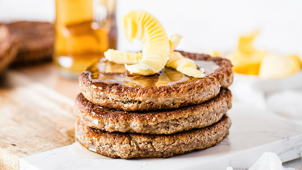 Receta panqueques veganos de mantequilla de almendra y chia