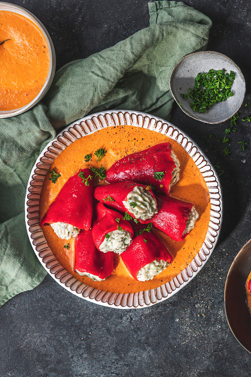 Receta pimientos del piquillo rellenos de bacalao