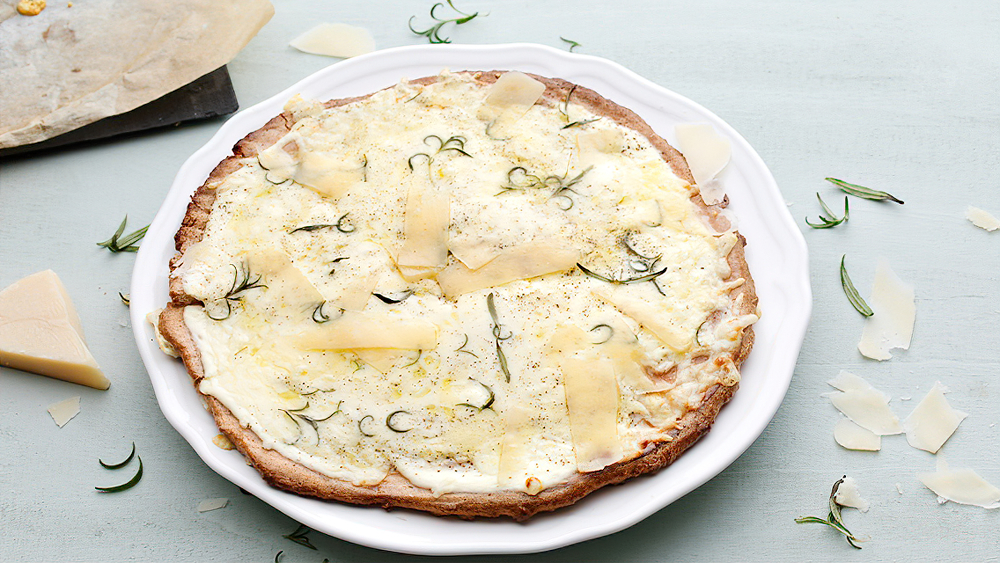 Receta pizza cetogénica blanca sin gluten
