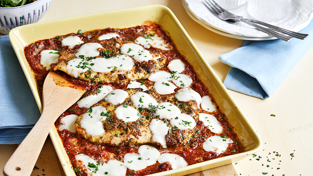 Receta pollo a la parmesana bajo en carbohidratos