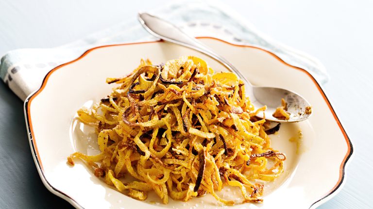 Receta rizos de colinabo bajos en carbohidratos