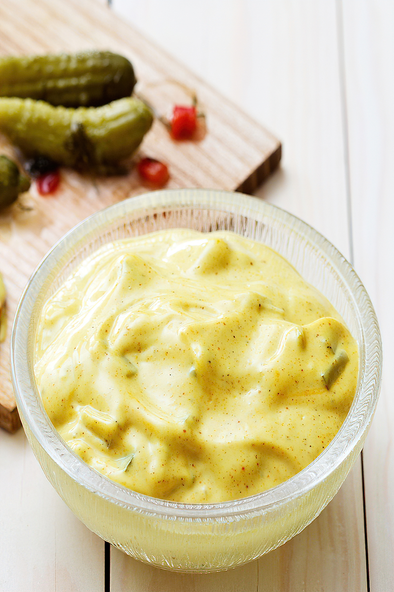 Receta salsa tártara keto
