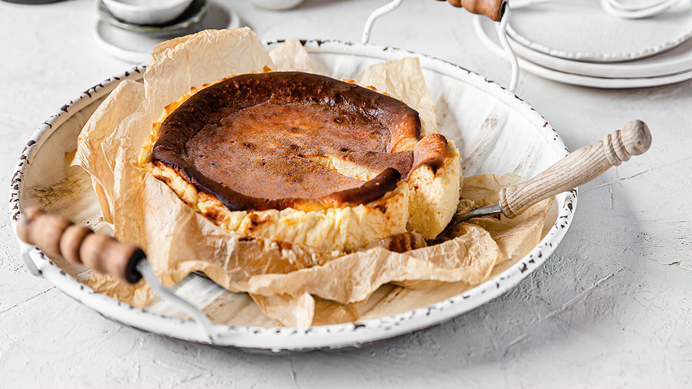 Receta tarta de queso al estilo La Viña bajo en carbohidratos