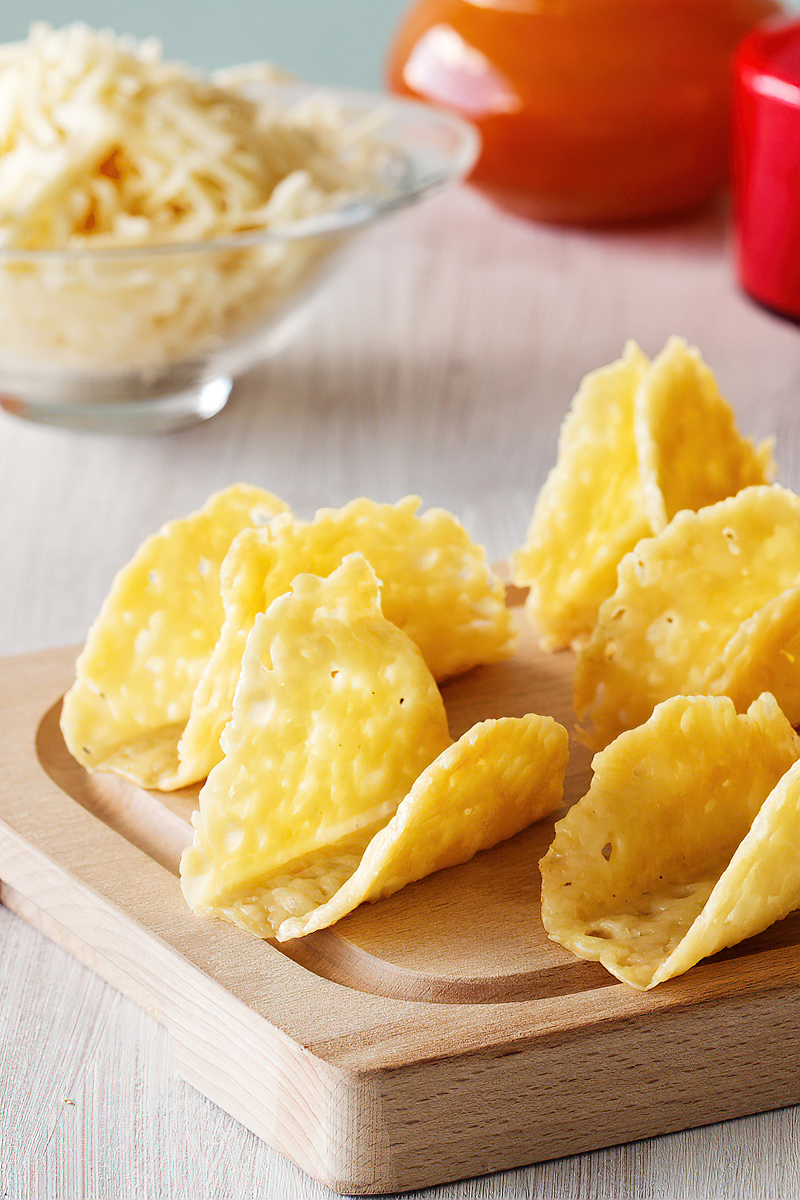 Receta tortillas crocantes de tacos keto