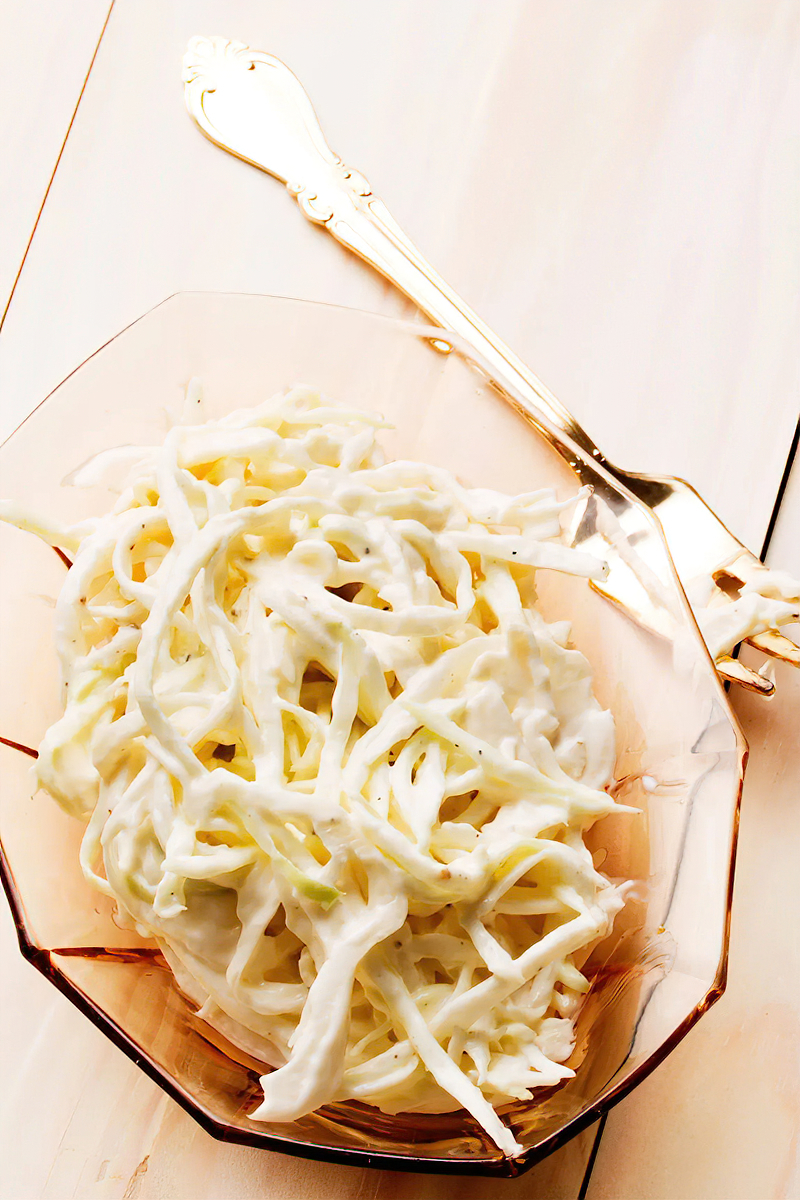 Receta coleslaw keto sencillo