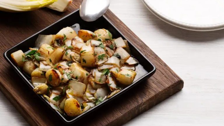 Receta endivias caramelizadas keto