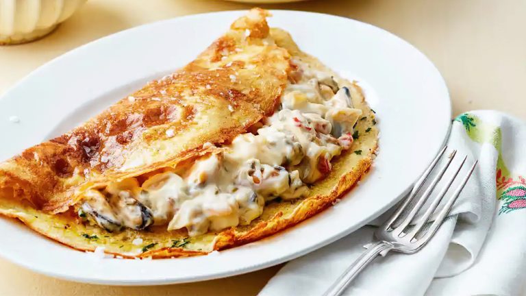 Receta omelette keto de mariscos