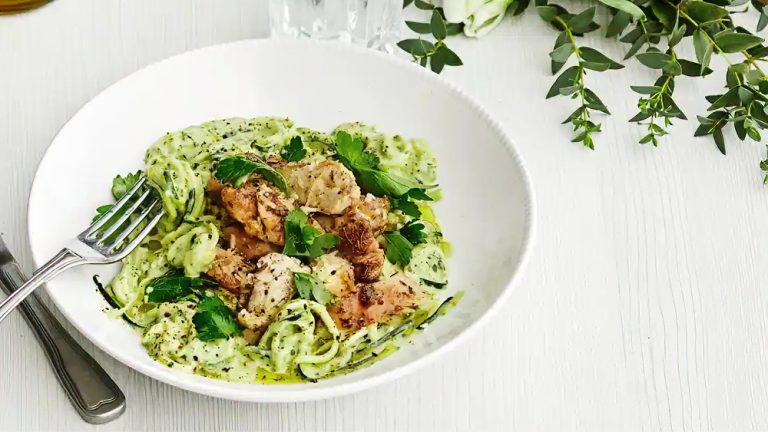 Receta pasta Alfredo keto