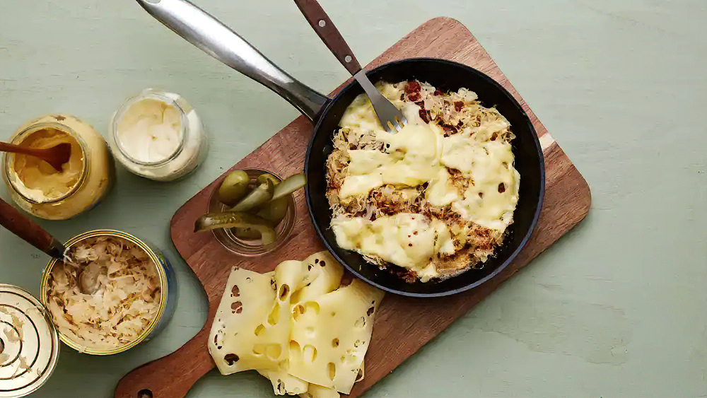 Receta reuben keto en sartén1