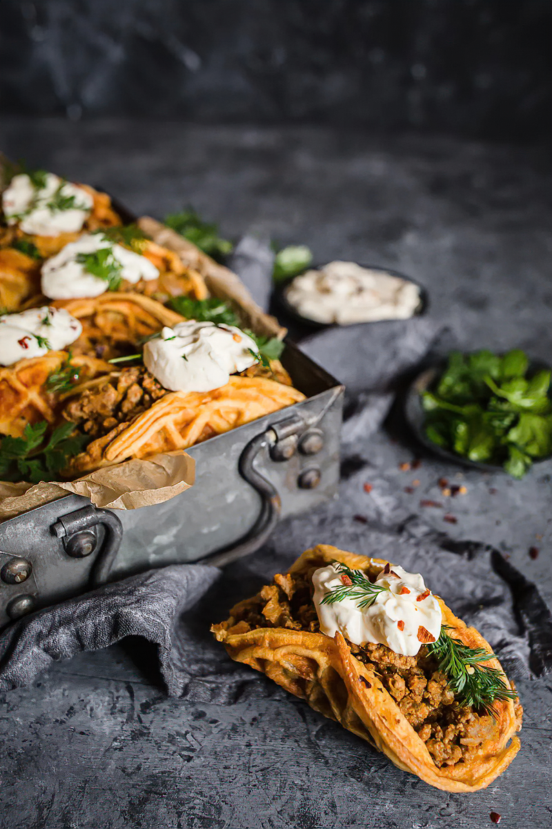 Receta tacos de chaffles keto
