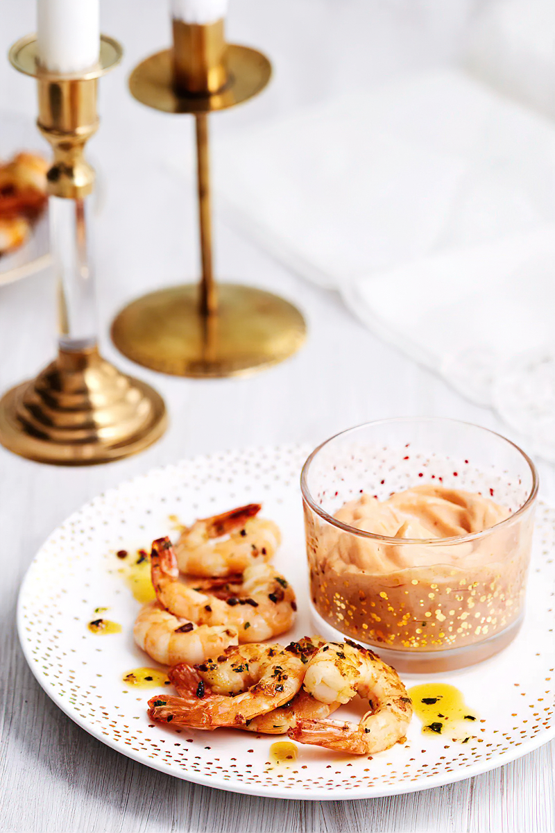 Receta camarones con salsa cocktail keto
