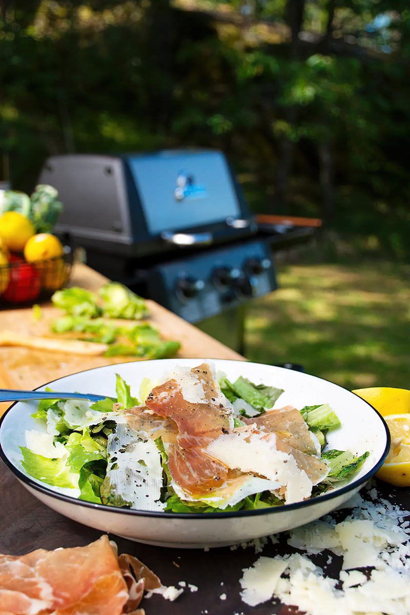 Receta ensalada de prosciutto y queso manchego