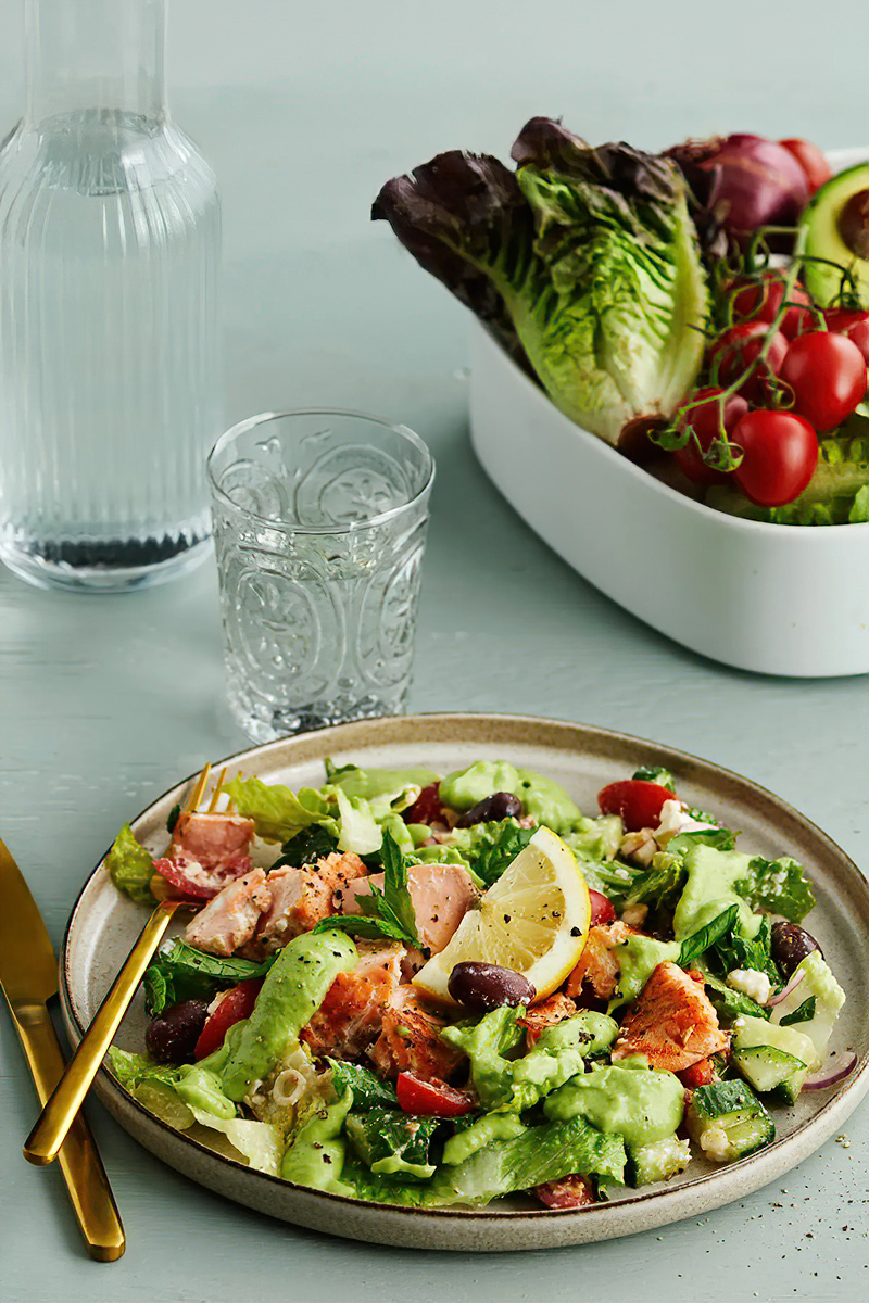 Receta Ensalada De Salm n Con Queso Feta Y Aguacate Dieta Keto Gratis