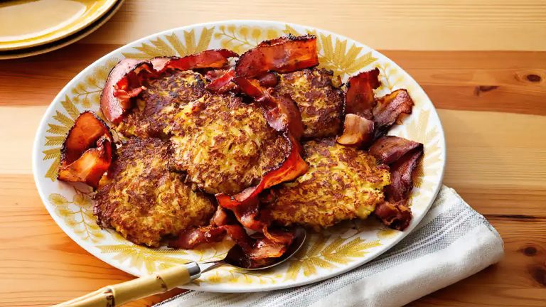 Receta frituras de colinabo bajo en carbohidratos con bacon