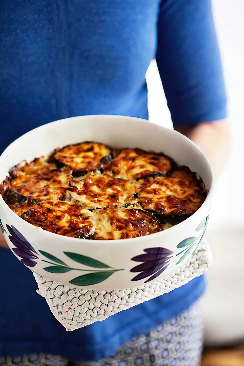 Receta gratinado de berenjena bajo en carbos
