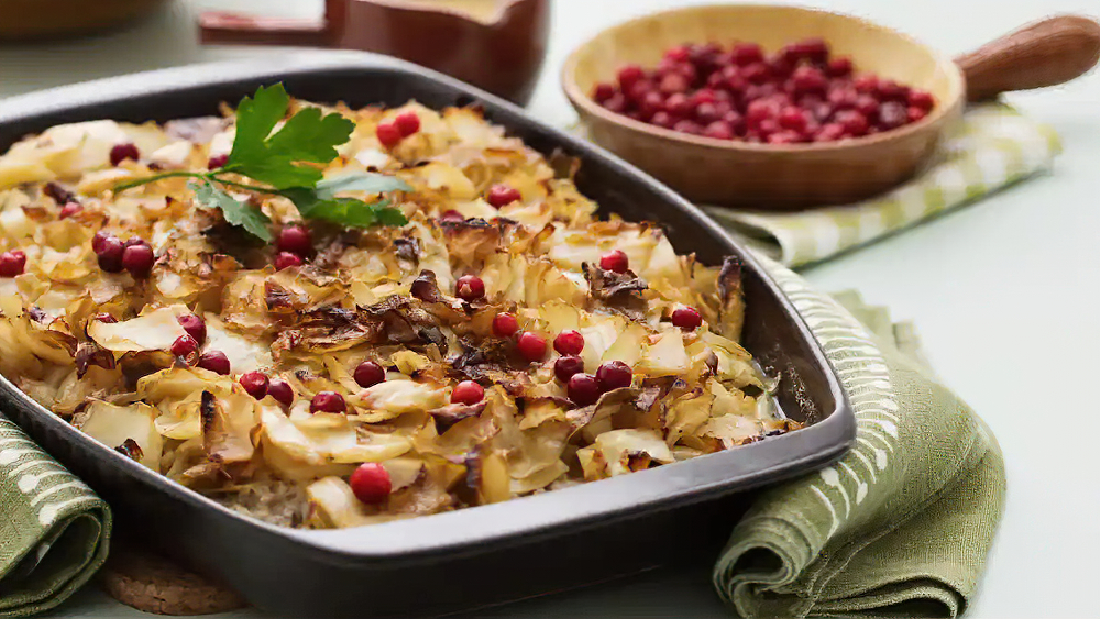 Receta gratinado sueco de repollo