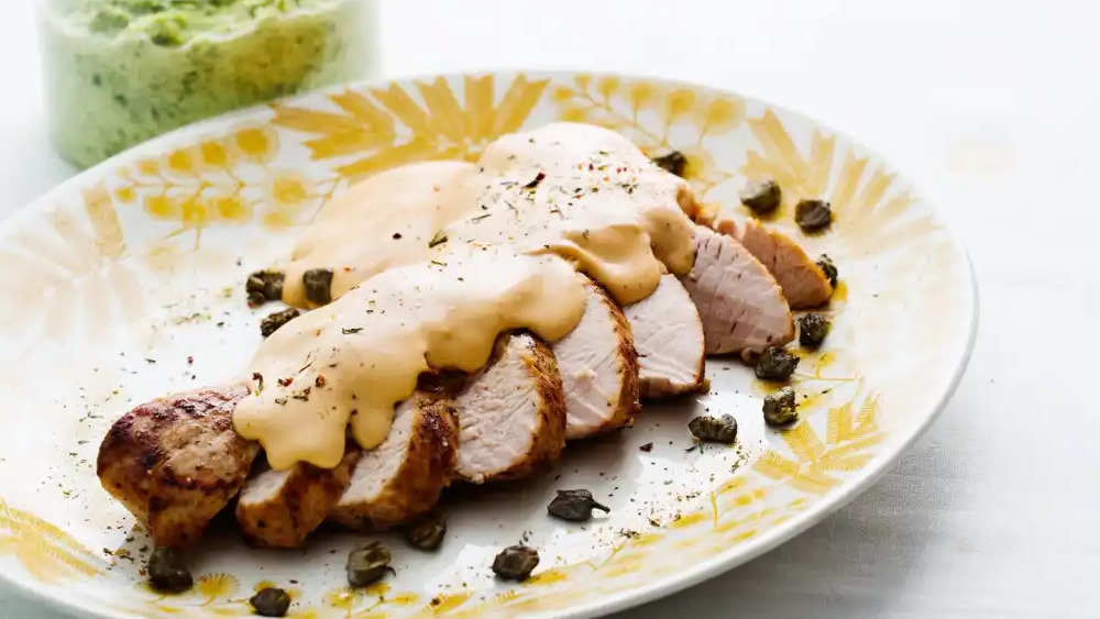 Receta pavo keto con salsa de queso crema