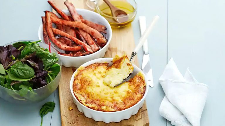 Receta suflé de queso keto