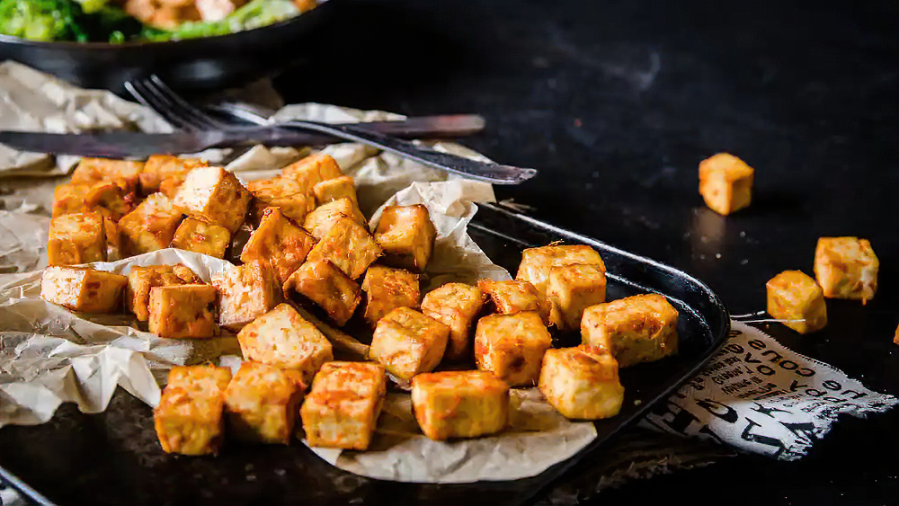 Receta tofu marinado crocante